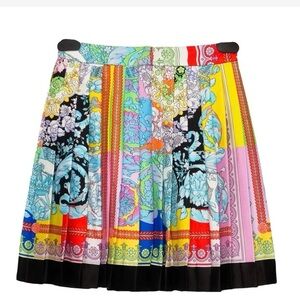 Authentic Versace multicolor Printed Pleated